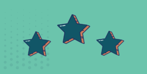 An image of three stars representing excellent customer service, used to illustrate the question of whether Jira can be used for customer service.